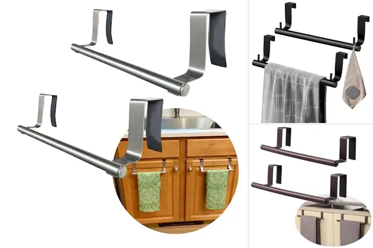 Detailed view of Best 2 Hooks Towel Bar For Kitchen Tools