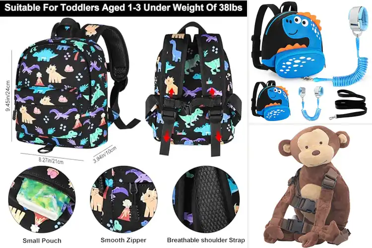 Detailed view of Best Adorable Backpack Leash