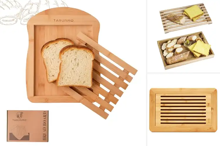 Detailed view of Best Bread Boards With Removable Crumb Catchers
