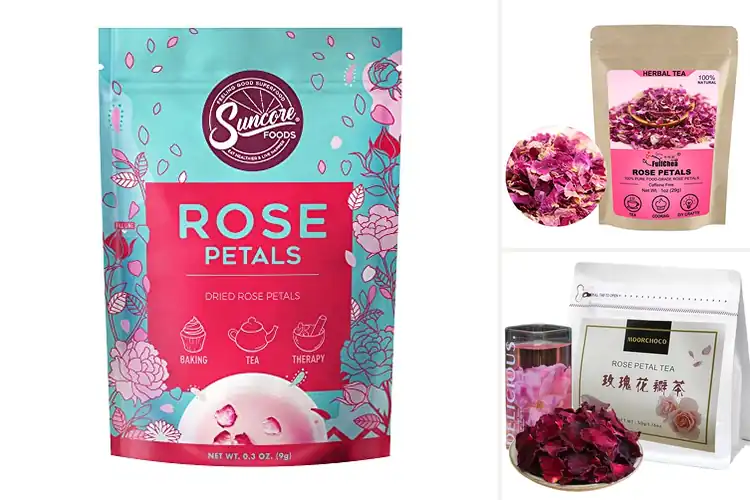 Detailed view of Best Caffeine Free Rose Petals
