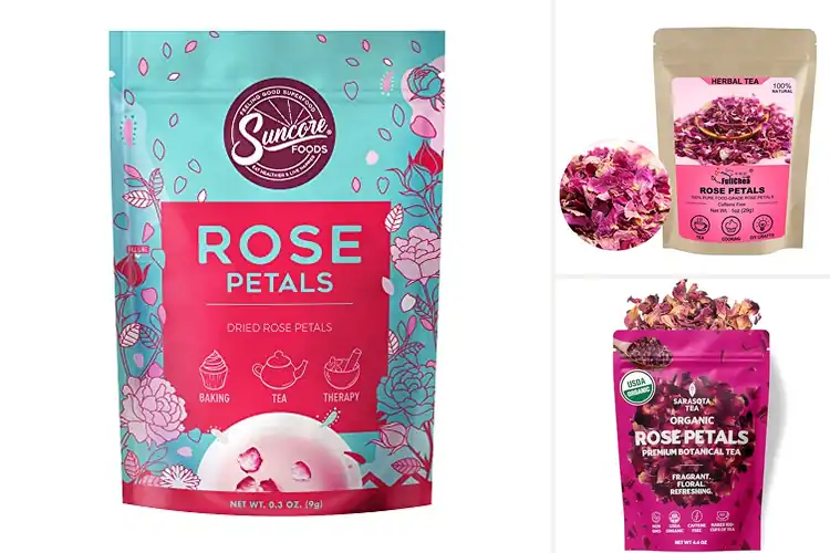 Detailed view of Best Caffeine Free Tea Rose Petals