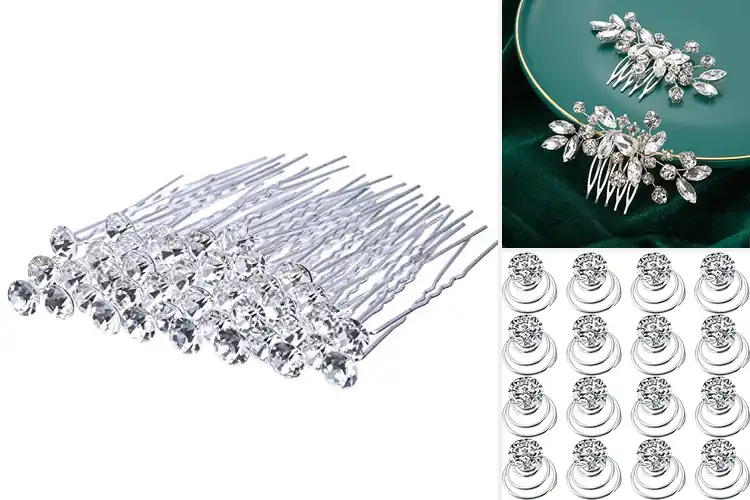 Detailed view of Best Clear Crystal Hair Accessories