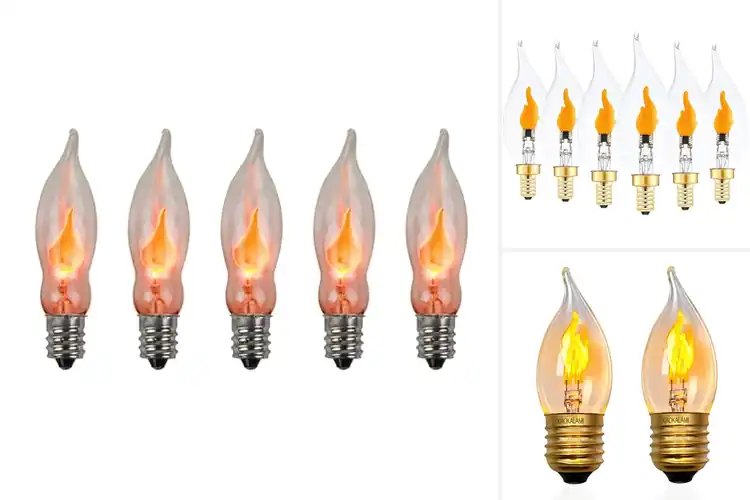 Detailed view of Best Flickering Light Bulbs for a Cozy, Calming Glow