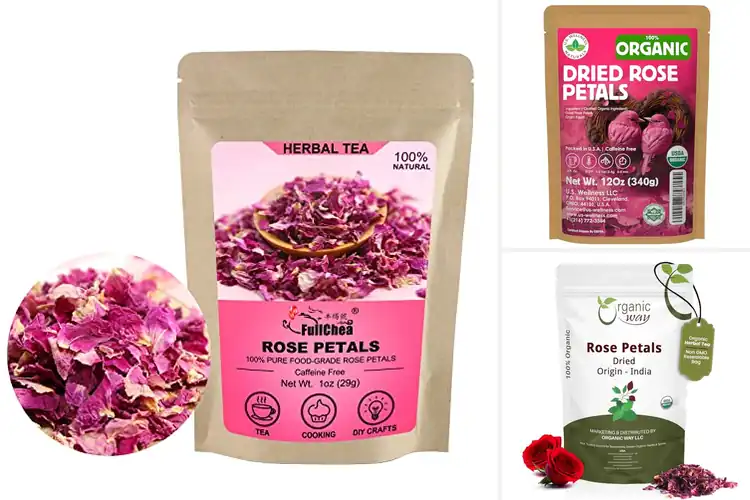 Detailed view of Best FullChea Dried Rose Petals