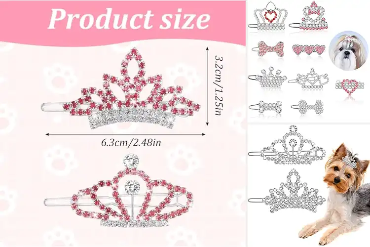 Detailed view of Best Gift For Pet Lovers Tiara Clips