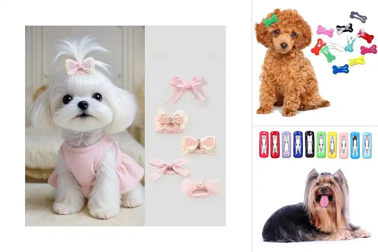 Detailed view of Best Hair Fixing Pet Forehead Clips