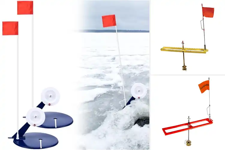 Detailed view of Best Ice Fishing Visibility Flags: Shine to Spot Bites
