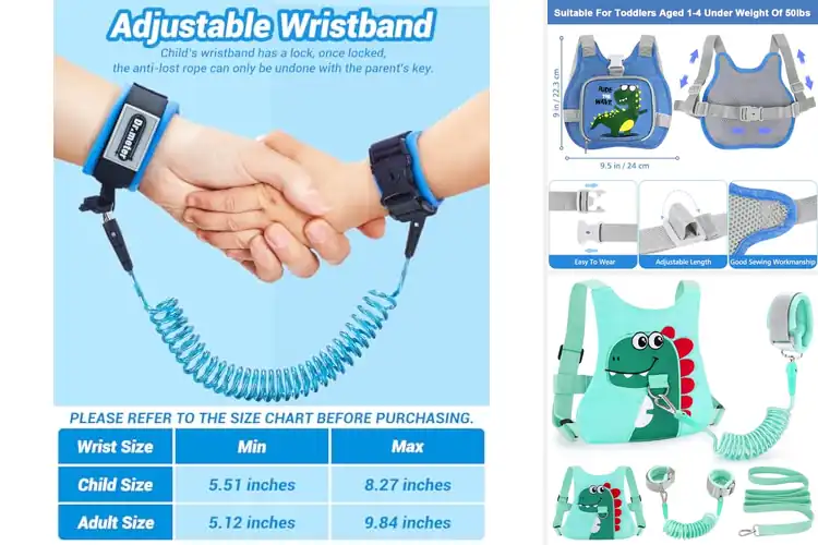 Detailed view of Best Kids Safety Harnesses