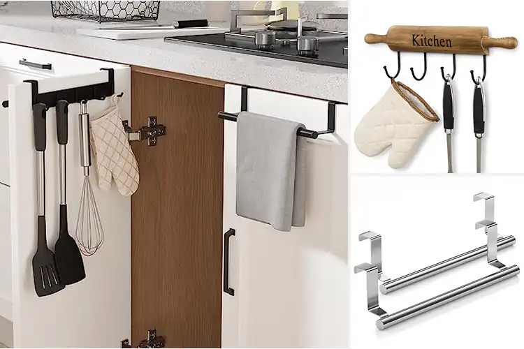 Detailed view of Best Kitchen Towel Holder With Hooks