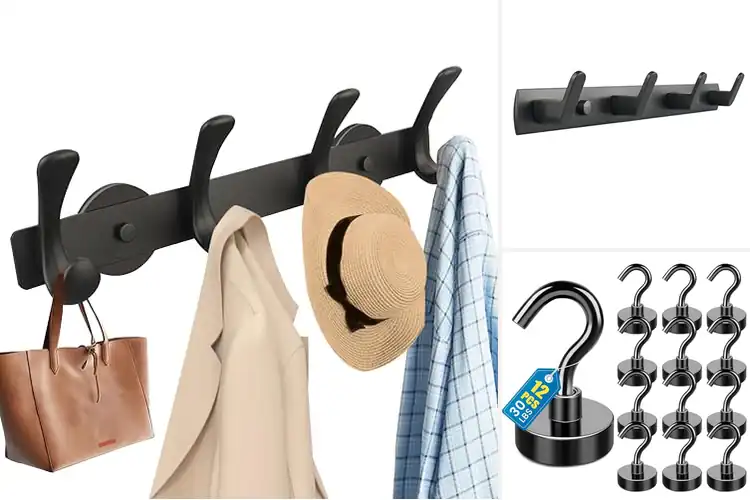 Detailed view of Best Magnetic Hooks Racks: Organize Your Space Effortlessly
