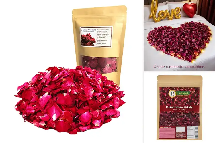 Detailed view of Best Natural Rose Petals for Crafts, Bath & Decor