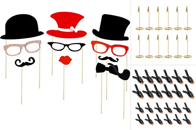 Detailed view of Best Party Photo Prop Clips