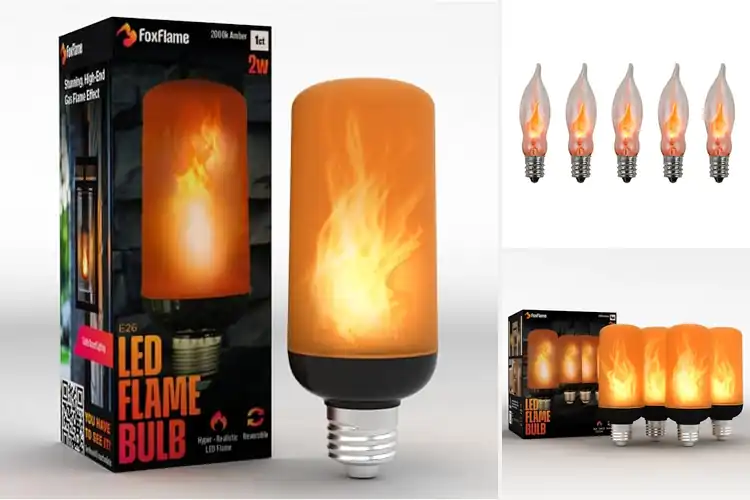 Detailed view of Best Realistic Flame Bulbs For Fireplaces