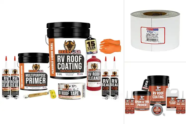Detailed view of Best RV Roof Repair Kits
