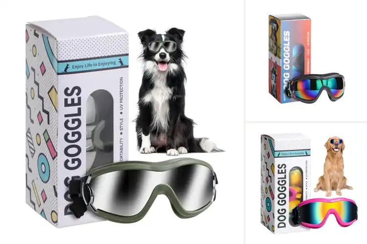 Detailed view of Best Stylish Dog Goggles: UV Protection & Cool Adventures