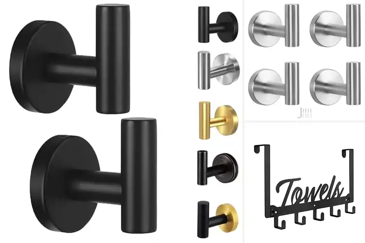 Detailed view of Best Towel Holder With Hooks For Towels