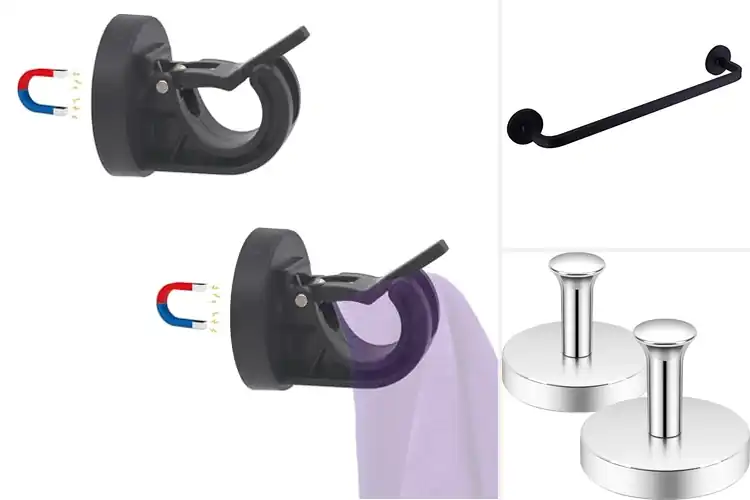 Detailed view of Best Two Hooks Magnetic Towel Holder